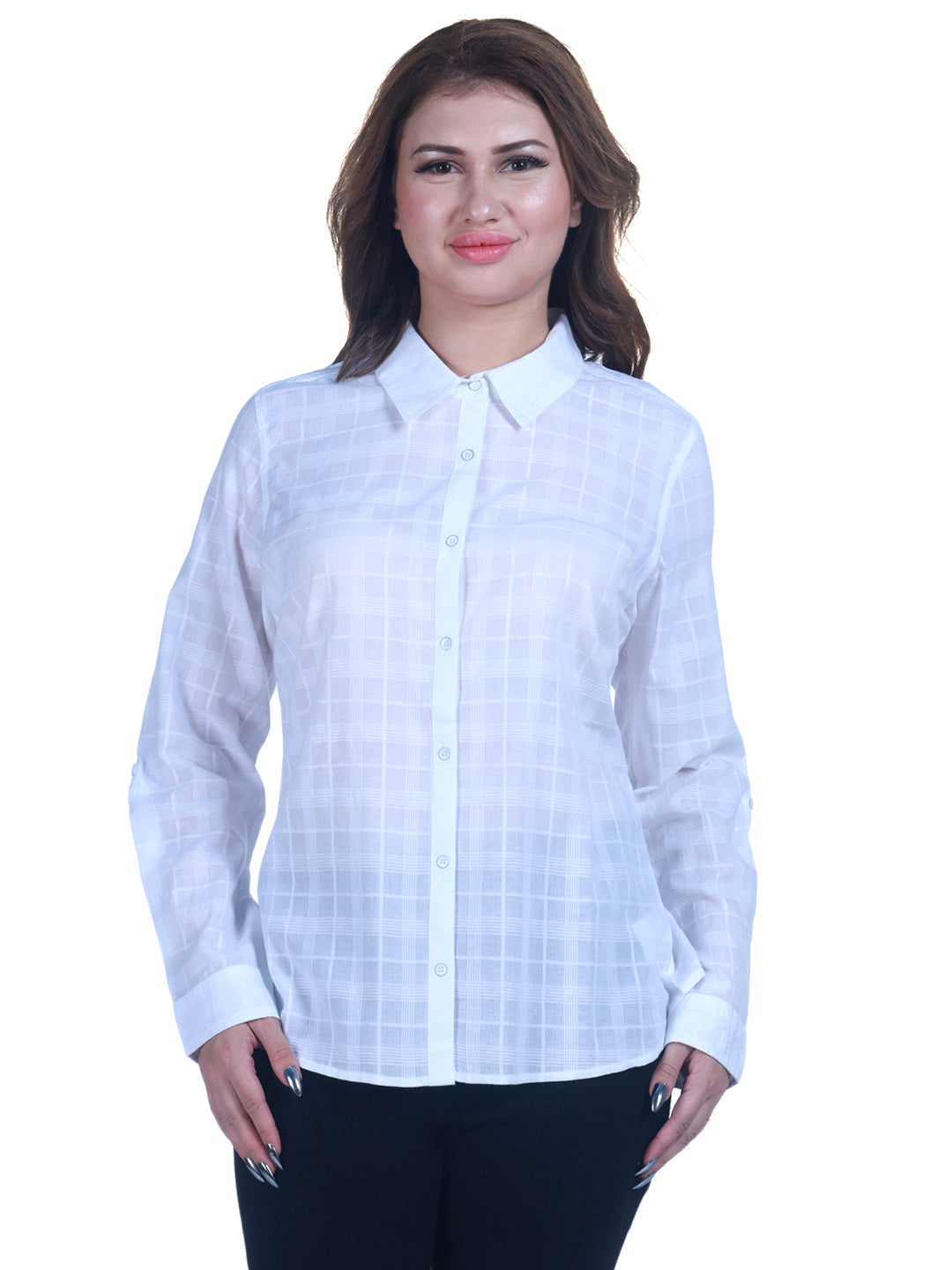 Women Checkered Printed Shirt