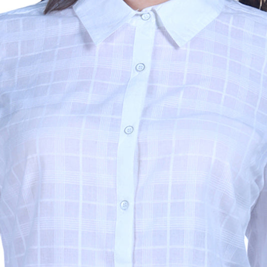 Women Checkered Printed Shirt