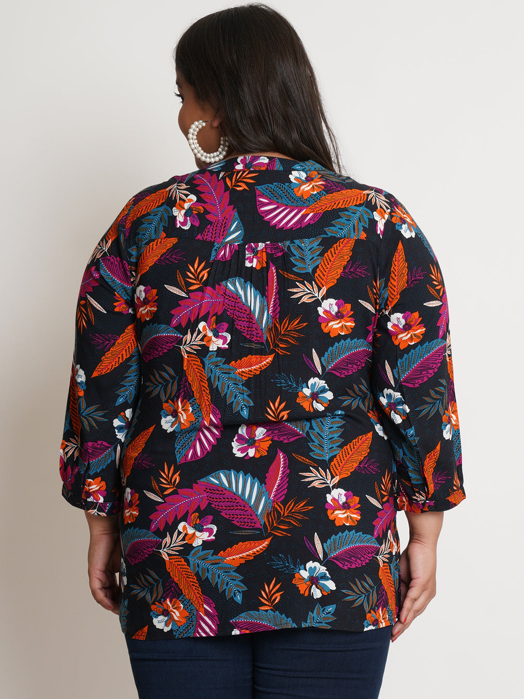 9 Impression Womens Multi Color Top