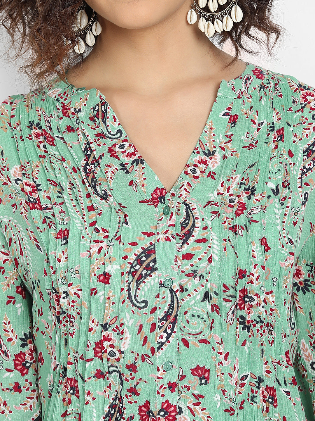 9 Impression Women Green Top