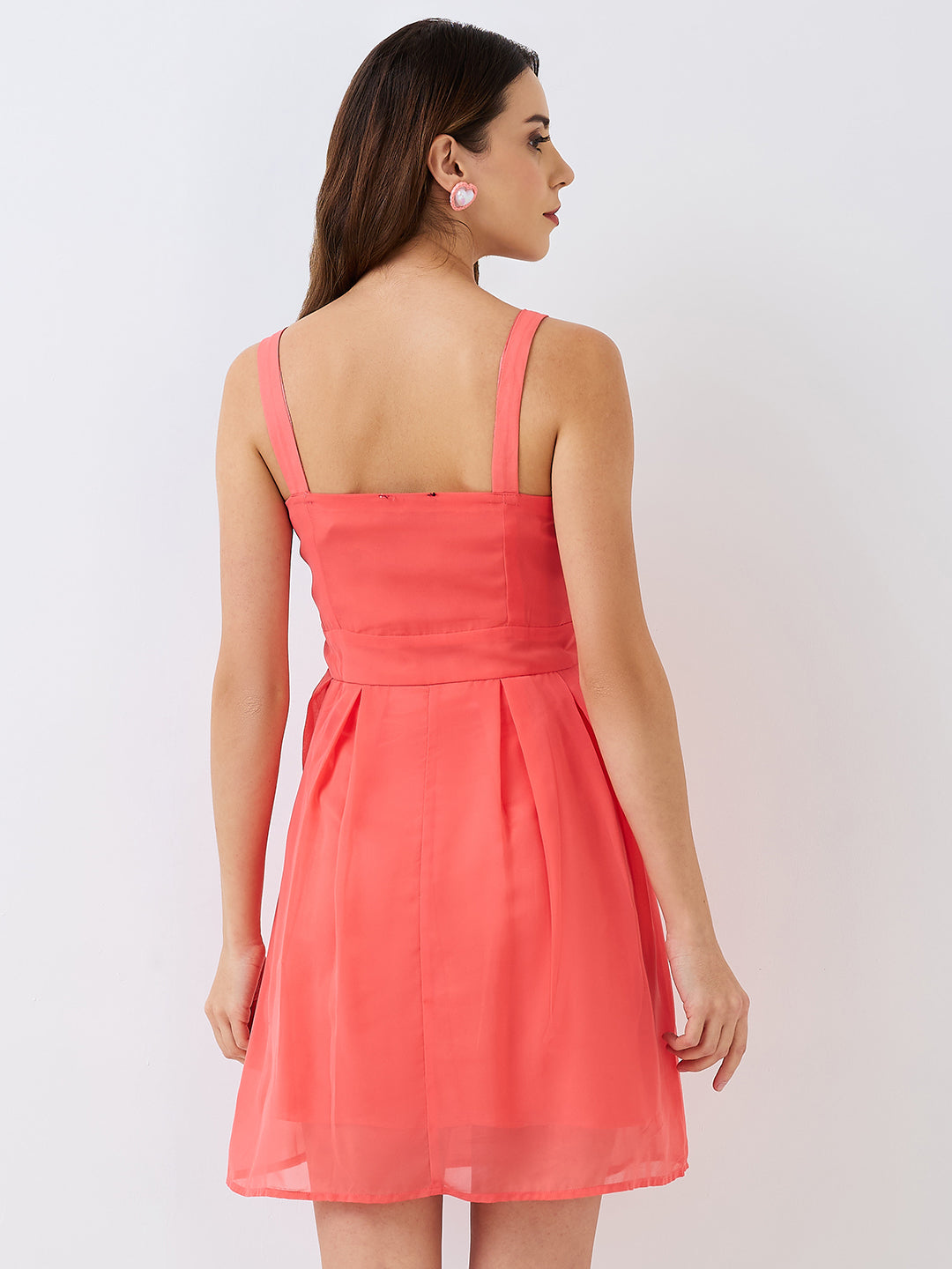 9 Impression Woman Red Dress  Valantine day - Back View