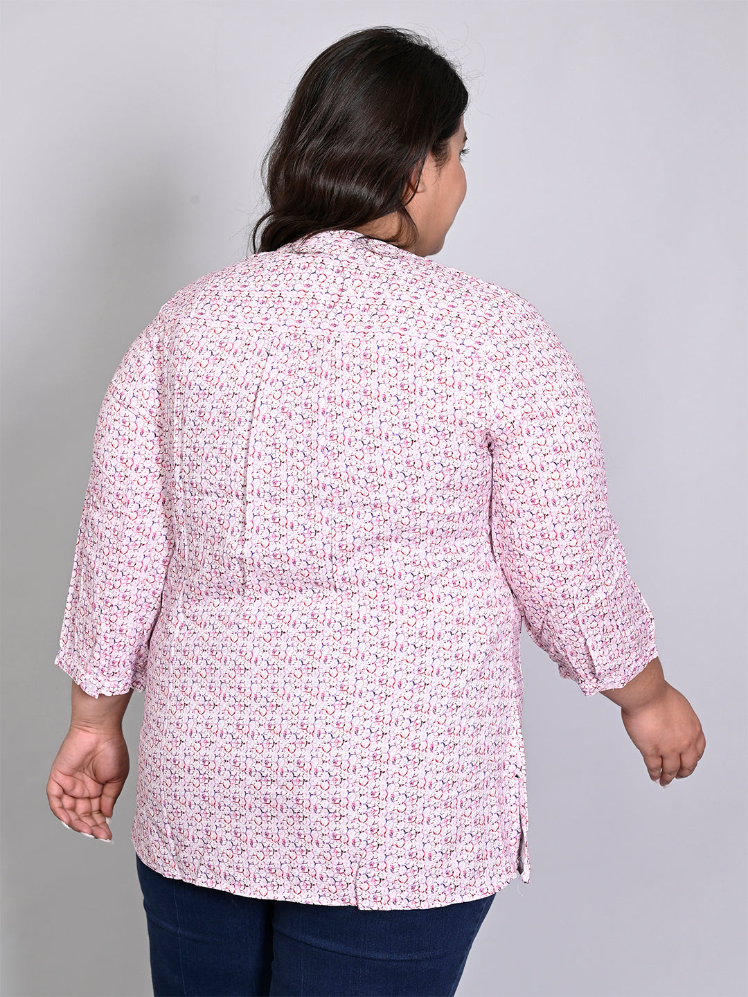 Pink Plus Size Tops - Black View