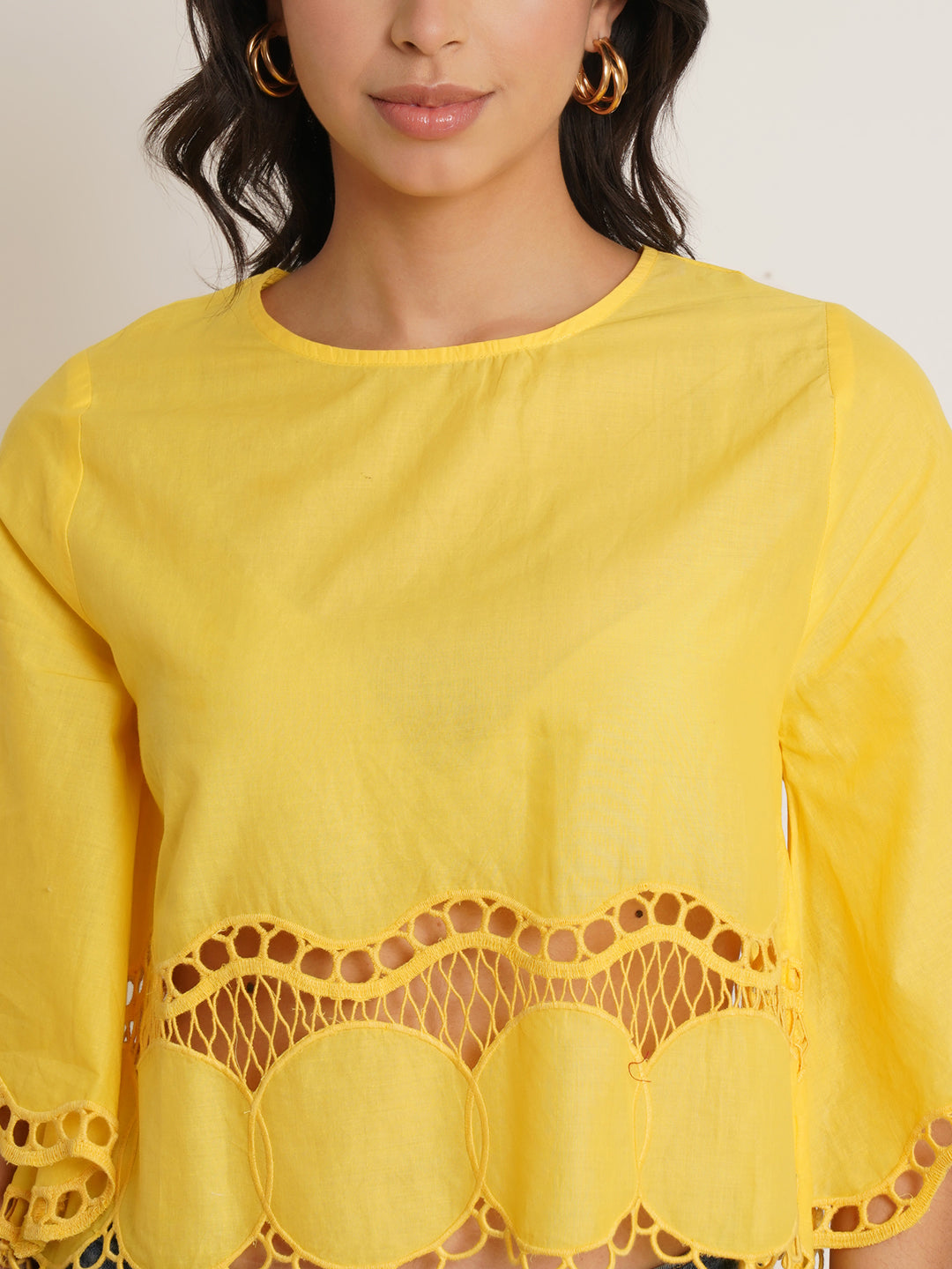 The Mango Embroideried Top