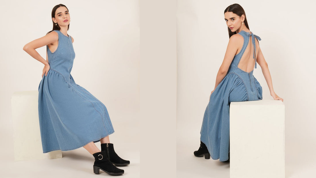 The Perfect Casual Open-Back Denim Dress for 2025: Comfort, Style, and Flair