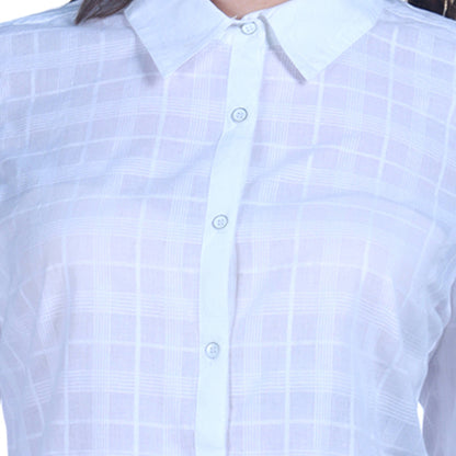 Women Checkered Printed Shirt