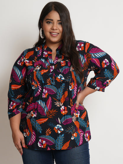 9 Impression Womens Multi Color Top