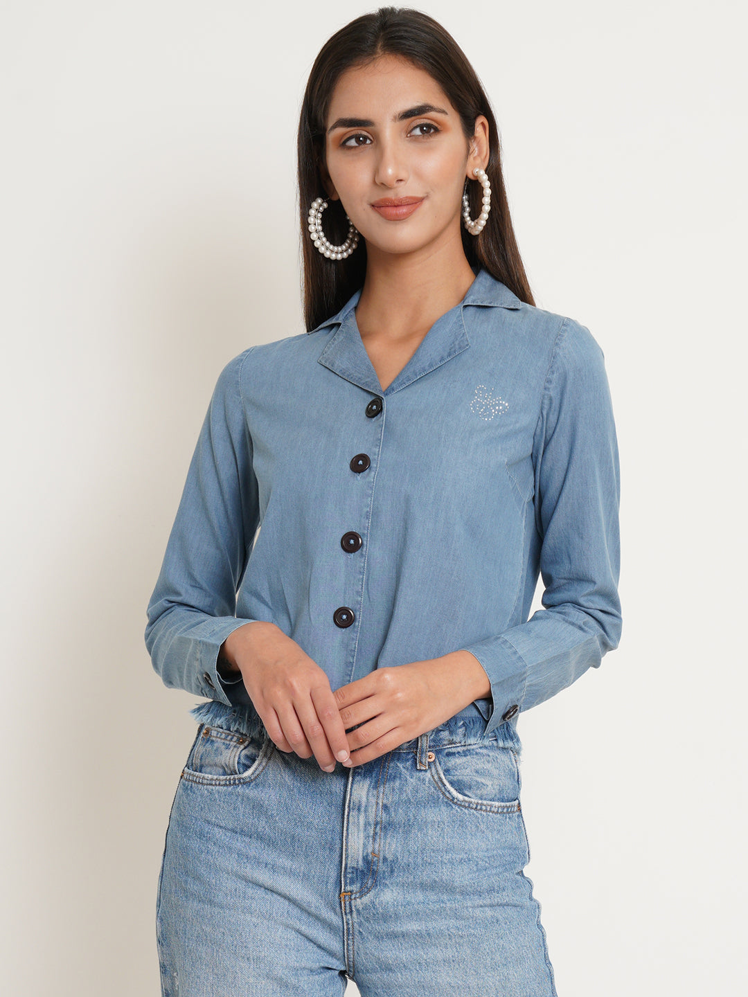 9 Impression Womans Denim Top