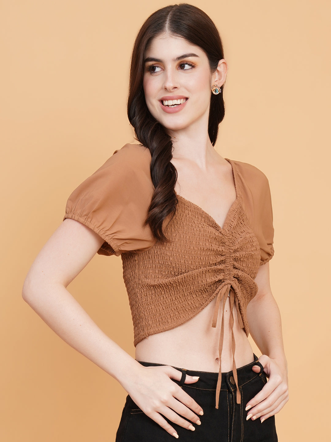 9 Impression Woman Brown Tops