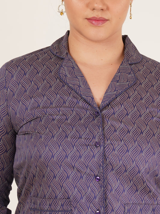Women Double Pocket Elegant Tailored Blazer