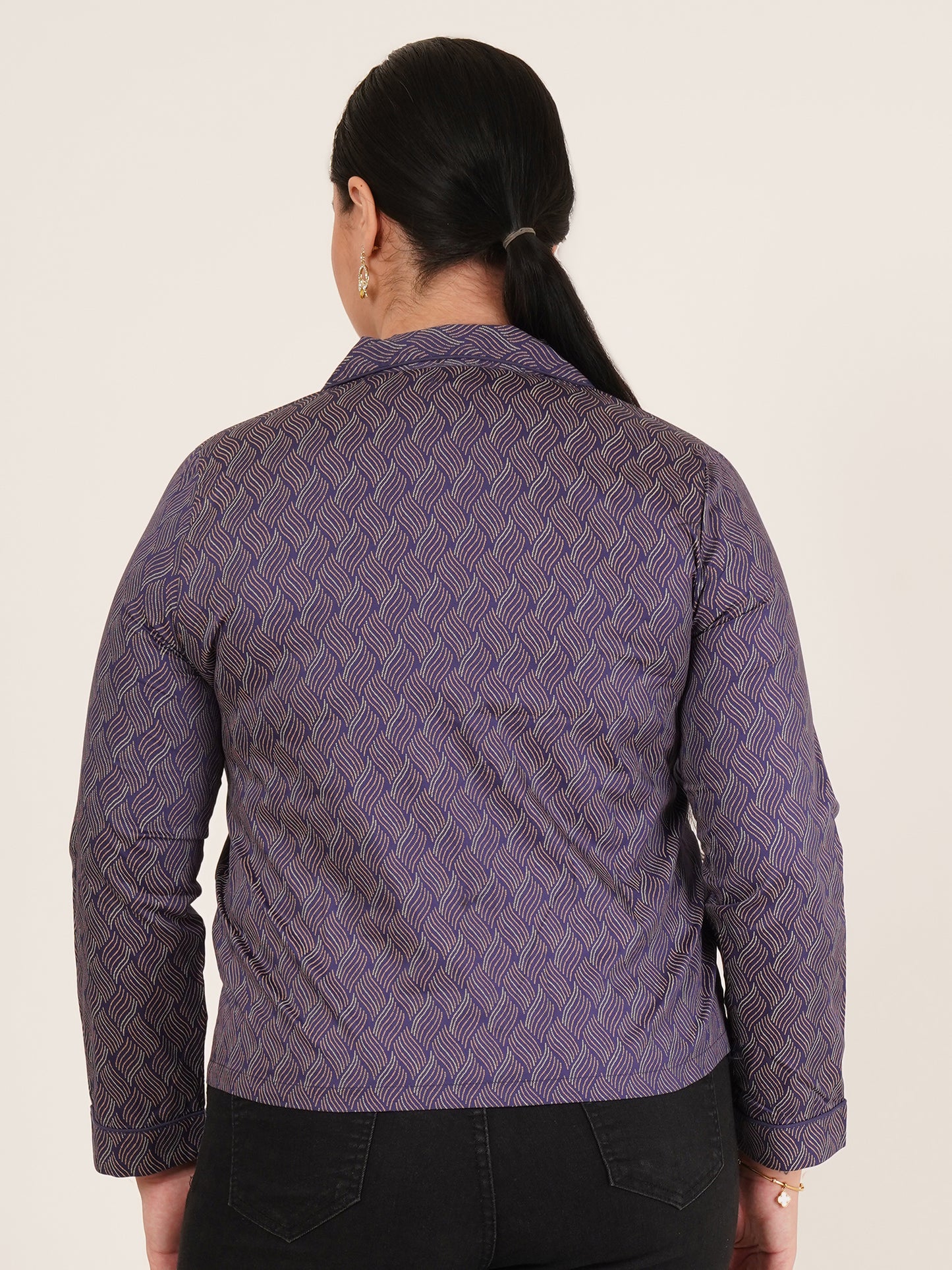 Women Double Pocket Elegant Tailored Blazer