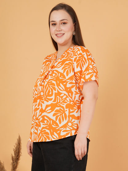 Mustard Plus Size Tops - Side View