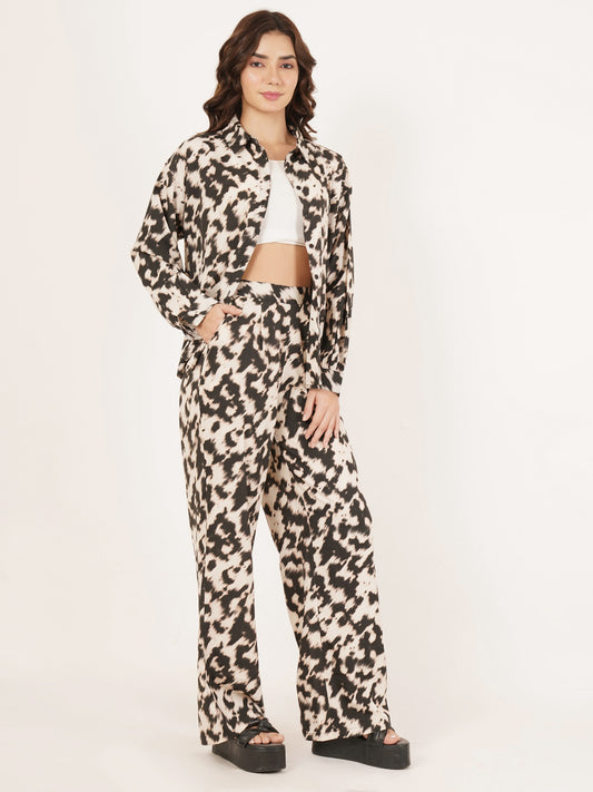 Women Animal Print Co-ord Set