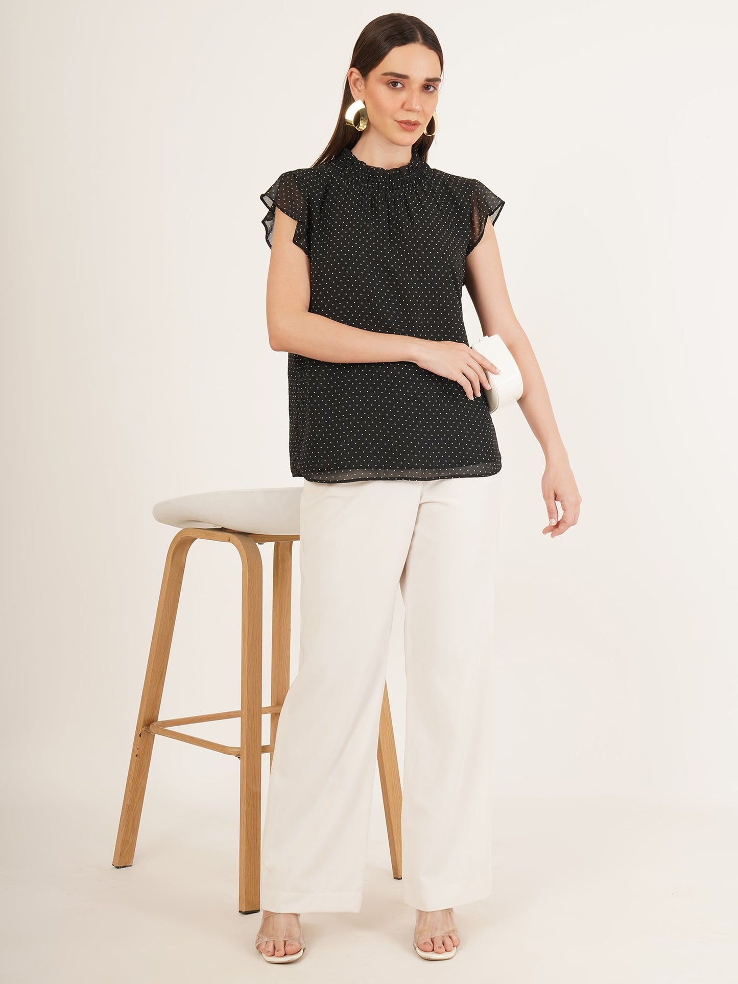 smocked women tops