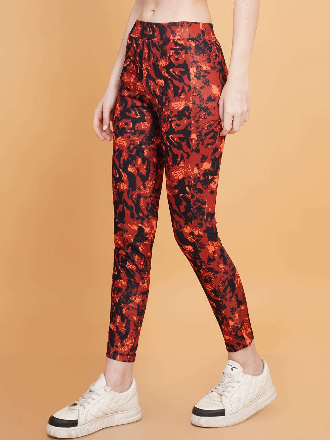 Women Printed Slim-Fit Track Pants