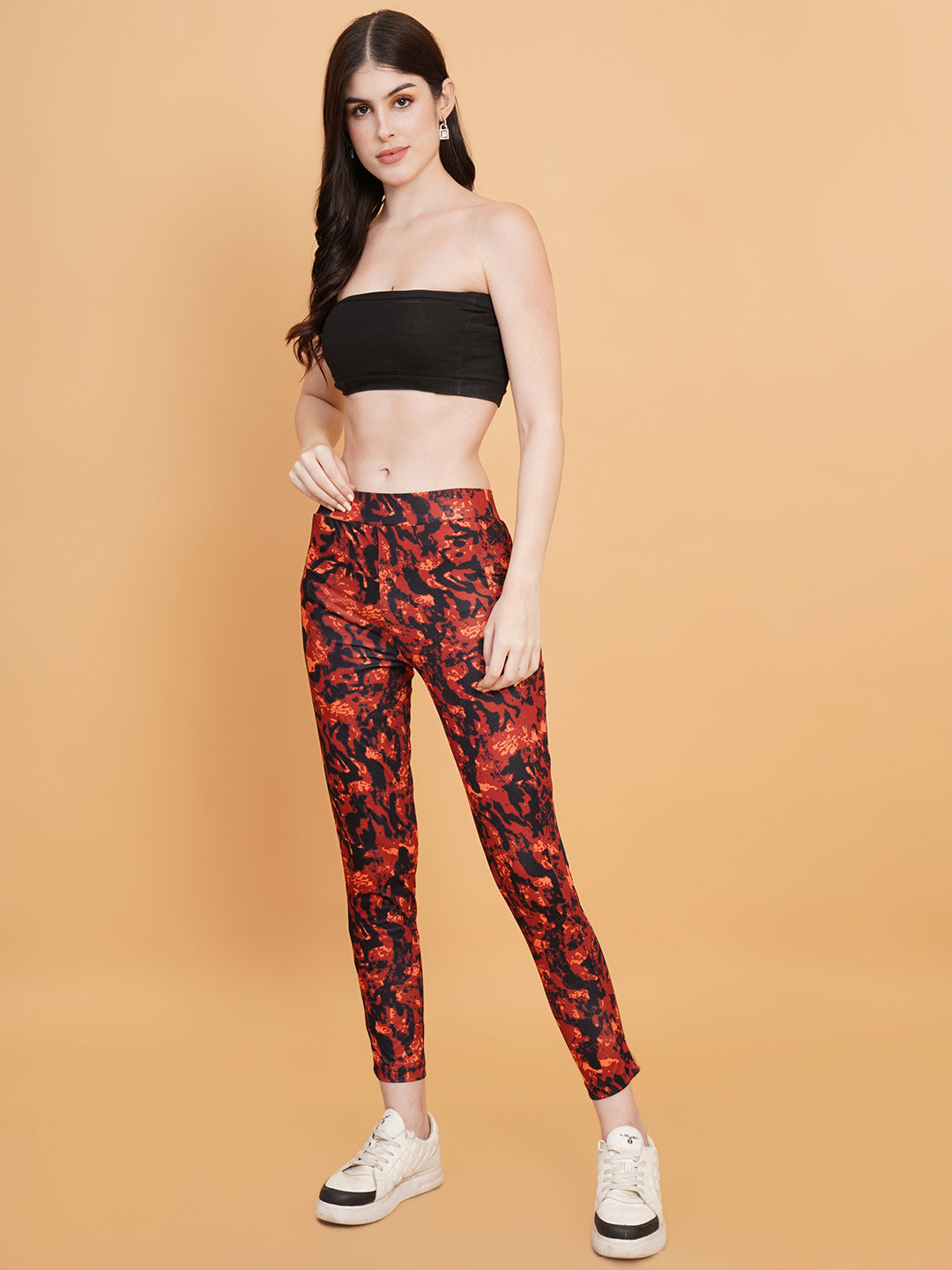 Women Printed Slim-Fit Track Pants